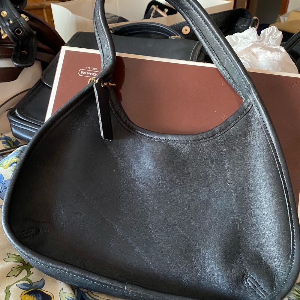 Vintage Coach Small Leather Handbag